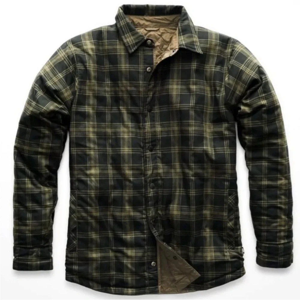 The North Face Fort Point Insulated Flannel Shirt jacket green Small